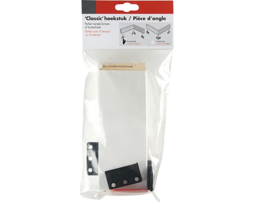Klassiek hoekstuk voor montage van binnen- en buitenhoeken