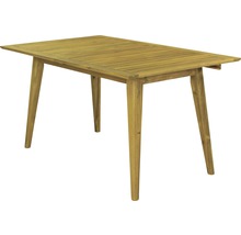 Rechthoekige houten tuintafel met vier poten