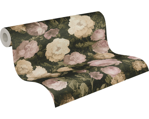 Behangrol met bloemmotief