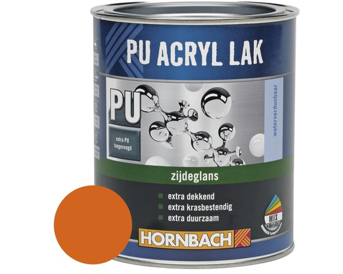 HORNBACH PU Acryl lak zijdeglans oranje 750 ml