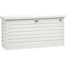 BIOHORT Opbergbox 130 staal wit 460 L, 134x62x71 cm