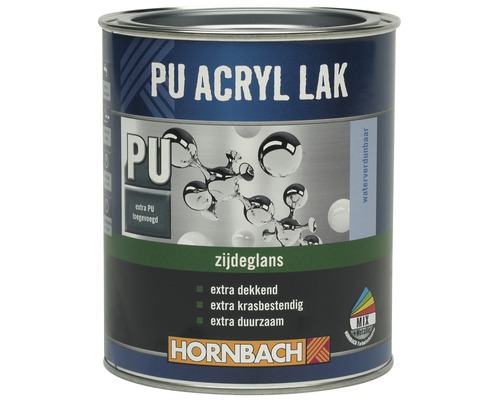 PU acryllak in een blik van Hornbach