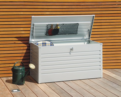 BIOHORT Opbergbox 130 staal zilver 460 L, 134x62x71 cm BIOHORT Opbergbox 130 staal zilver 460 L, 134x62x71 cm