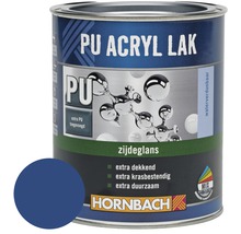 HORNBACH PU Acryl lak zijdeglans gentiaanblauw 375 ml-thumb-0