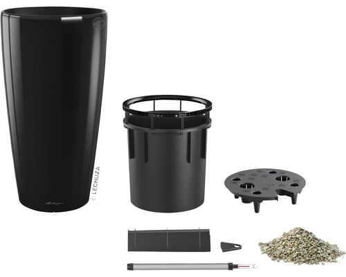 Bloempot met irrigatiesysteem en toebehoren