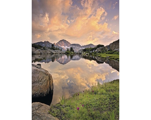 KOMAR Fotobehang papier 4-734 Gloed van de Alpen 184x254 cm
