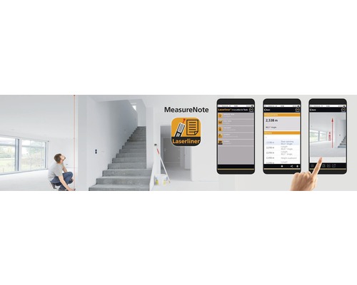 Laserliner MeasureNote app voor digitale meetwaarderegistratie in huis