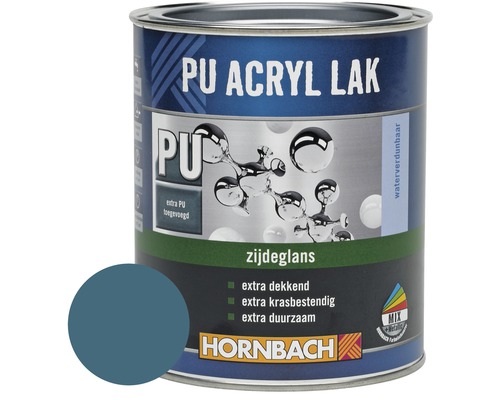 HORNBACH PU Acryl lak zijdeglans bisbee turquoise 750 ml