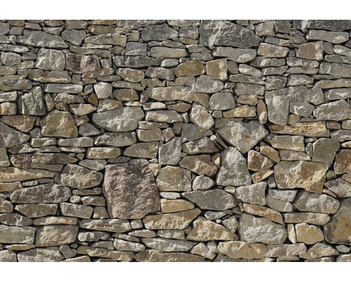 KOMAR Fotobehang papier 8-727 Stone Wall 368x254 cm-0