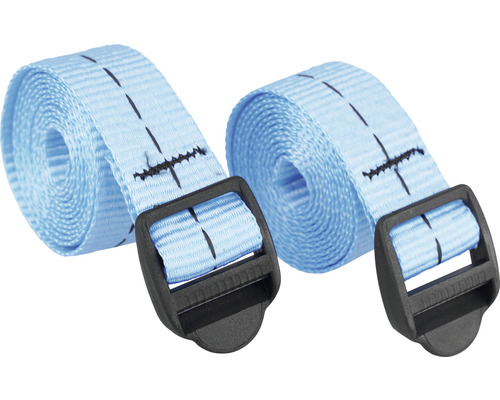 Twee spanbanden met zwarte gesp