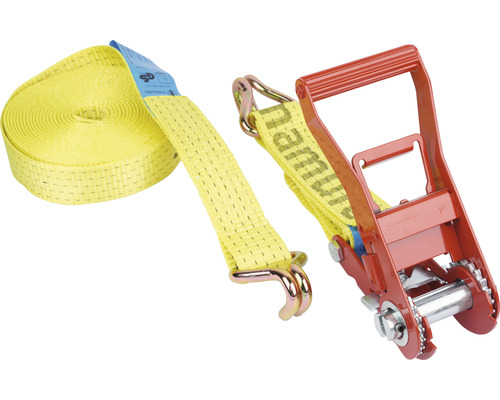 Spanband met ratel en haken voor ladingzekering