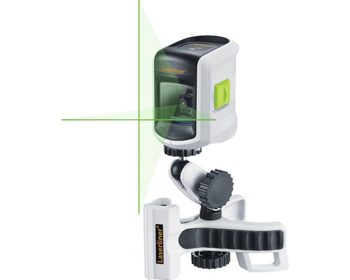 Laserliner Logo. Kruislijnlaser met statief.