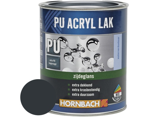 HORNBACH PU Acryl lak zijdeglans antracietgrijs 750 ml