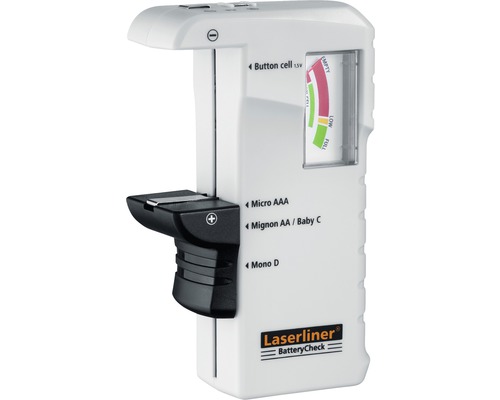 Batterijtester voor knoopcellen, Micro AAA, Mignon AA, Baby C en Mono D batterijen