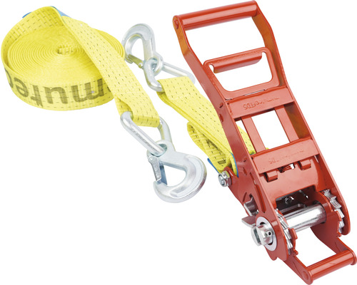 Spanband met ratel en haken voor ladingzekering