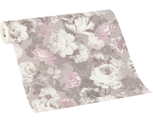 Rol behang met bloemmotief