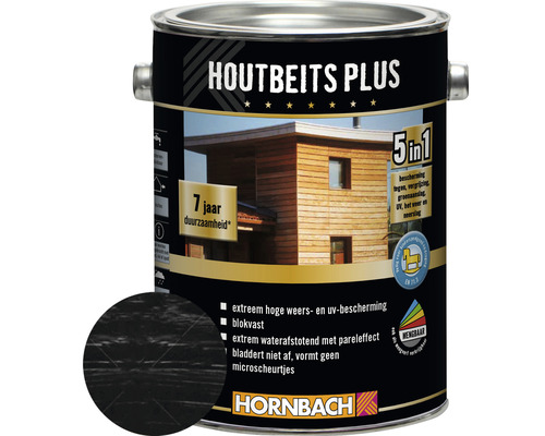 HORNBACH Hybride houtbeits RAL 7016 antraciet 2,5 l