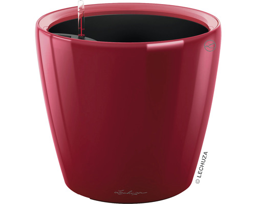 LECHUZA All-in-One Set Bloempot Premium Classico Kunststof rood Ø 43 cm H 39,5 cm Rode bloempot met irrigatiesysteem