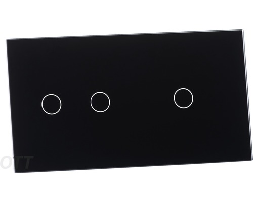 Lichtschakelaar met drie schakelaars