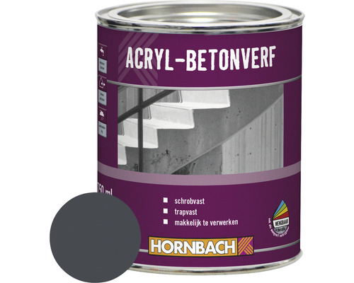 HORNBACH Beton- en vloerverf acryl antraciet 750 ml-0
