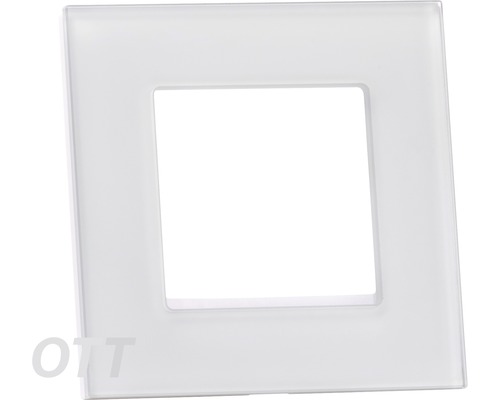 Vierkant afdekraam voor schakelaar van glas