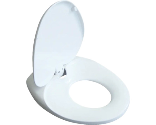 Toiletbril met deksel, geopend