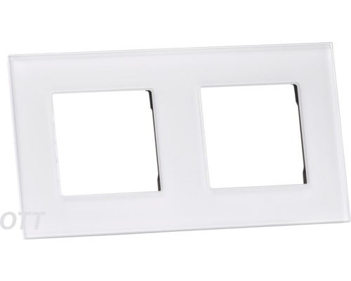 Dubbele frame voor schakelaars en stopcontacten