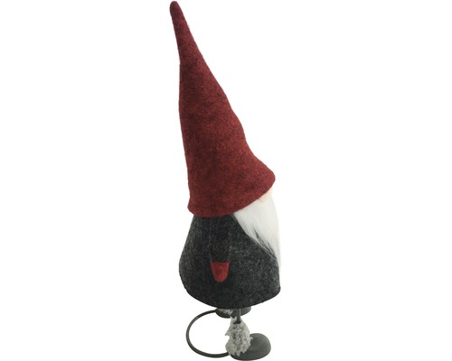 Decoratieve kerstkabouterfiguur met lange baard en puntmuts als feestelijke decoratie