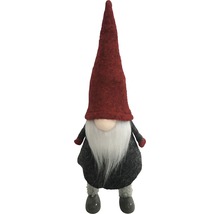 Decoratief dwergfiguur met lange muts en baard als kerstdecoratie
