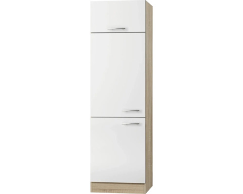 OPTIFIT Koelombouwkast tbv 88 cm inbouwkoelkast Dakar286 wit 60x57,1x206,8 cm Keukenkast met twee deuren en handgrepen