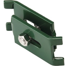 Groene metalen beugel met schroef
