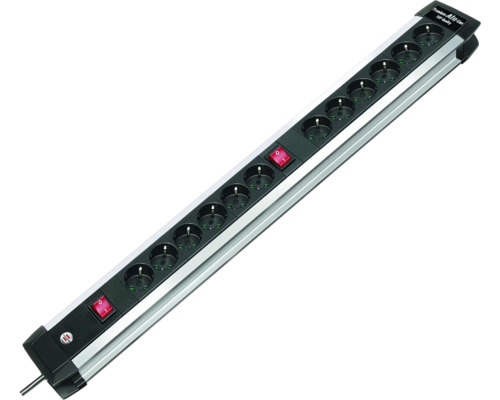 BRENNENSTUHL Stekkerdoos Alu-Line 12-voudig 45°, snoer 3 m BRENNENSTUHL Stekkerdoos Alu-Line 12-voudig 45°, snoer 3 m