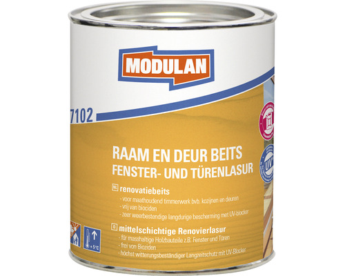 Modulan raam- en deurbeits in een blik