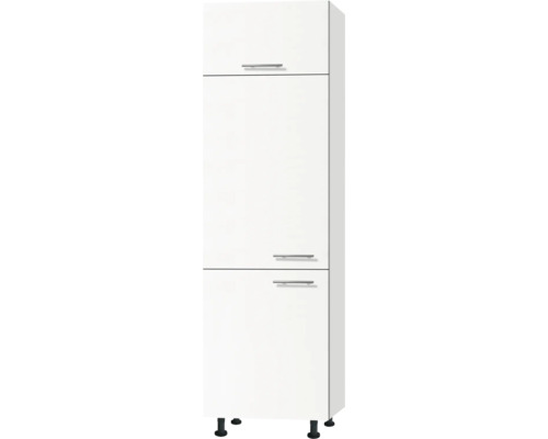 OPTIFIT Koelombouwkast tbv 88 cm inbouwkoelkast Bengt932 wit 60x58,4x211,8 cm Witte badkamer hoge kast met drie deuren en handgrepen