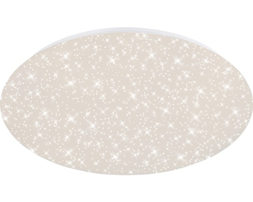 Ovale plafondlamp met sterrenpatroon