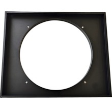 Vierkant metalen frame met cirkelvormige uitsparing