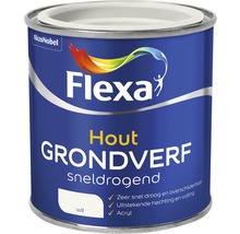 FLEXA Grondverf hout sneldrogend acryl wit 250 ml
