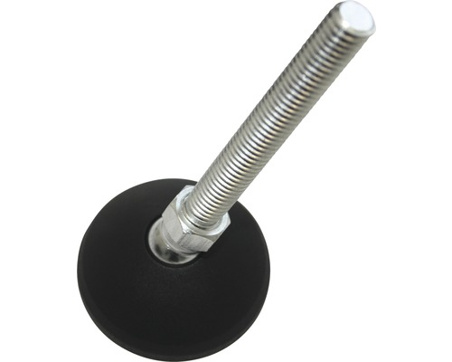 Stelvoet met draadspindel en borgmoer