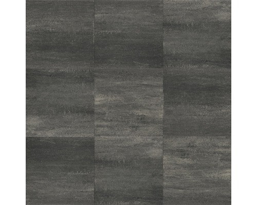 EXCLUTON Terrastegel+ met facet grijszwart, 60 x 60 x 4 cm