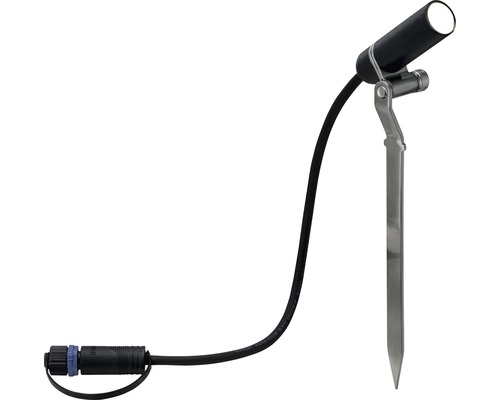 Tuinspot met grondspie en kabel