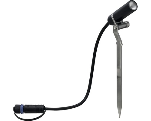 Tuinspot met grondspie en kabel