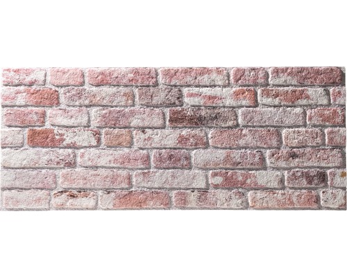 KLIMEX Steenstrip UltraLight Brick loft rood wit Behang met baksteenmotief