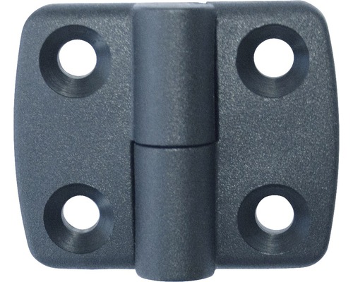 DRESSELHAUS Scharnier links 30x30 mm kunststof zwart, 20 stuks Scharnier van kunststof met vier gaten voor bevestiging