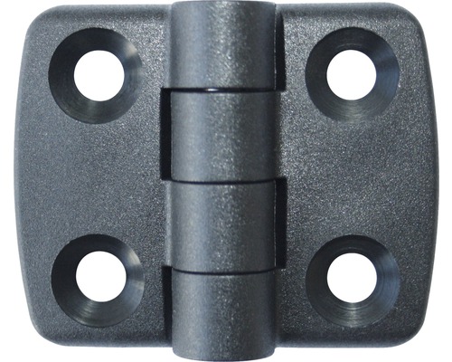 DRESSELHAUS Scharnier 30x30 mm kunststof zwart, 20 stuks Scharnier van kunststof met vier bevestigingsgaten