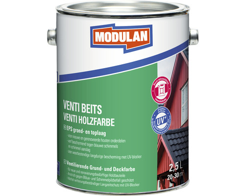 Modulan Venti Houtverf in een blik met 2,5 liter inhoud