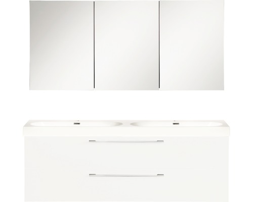 Badkamermeubelset Somero 120 cm inclusief spiegelkast wit hoogglans Badkamermeubelset Somero 120 cm inclusief spiegelkast wit hoogglans