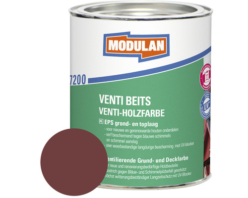 MODULAN 7200 Venti beits zijdeglans zweeds rood 750 ml