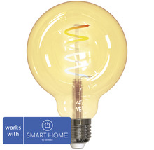 Slimme globe lamp met led filament