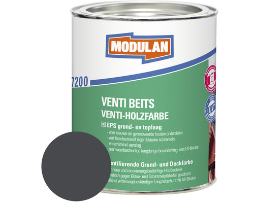 MODULAN 7200 Venti beits zijdeglans antraciet RAL 7016 750 ml