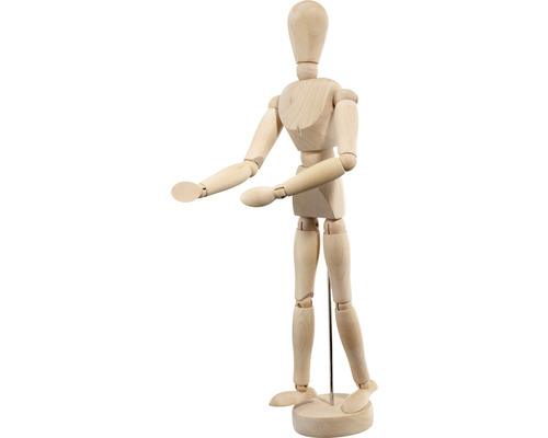 Houten scharnierpop voor artistieke doeleinden